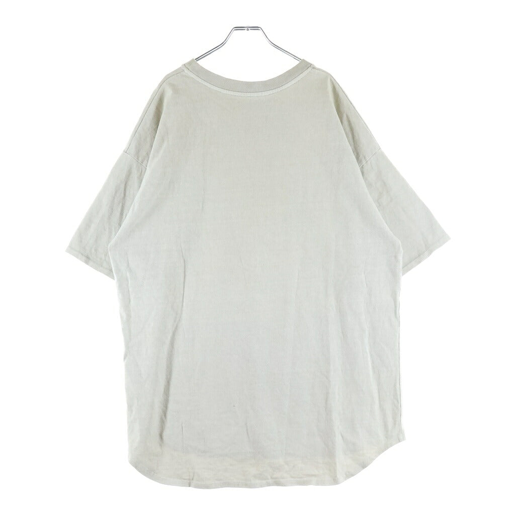 cvtvlist(カタリスト) ロゴ刺繍 半袖Tシャツカットソー ベージュ 2101090307