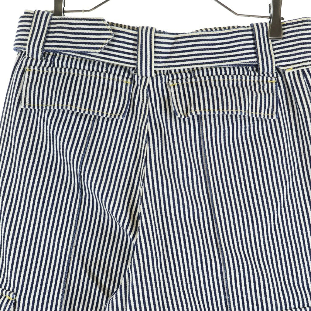 KENZO(ケンゾー) STRIPED ARMY STRAIGHT JEANS ストライプ アーミー ストレートジーンズ ブルー/ホワイト FE58DP3756N1