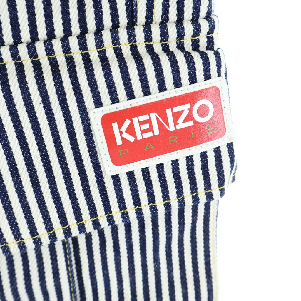 KENZO(ケンゾー) STRIPED ARMY STRAIGHT JEANS ストライプ アーミー ストレートジーンズ ブルー/ホワイト FE58DP3756N1