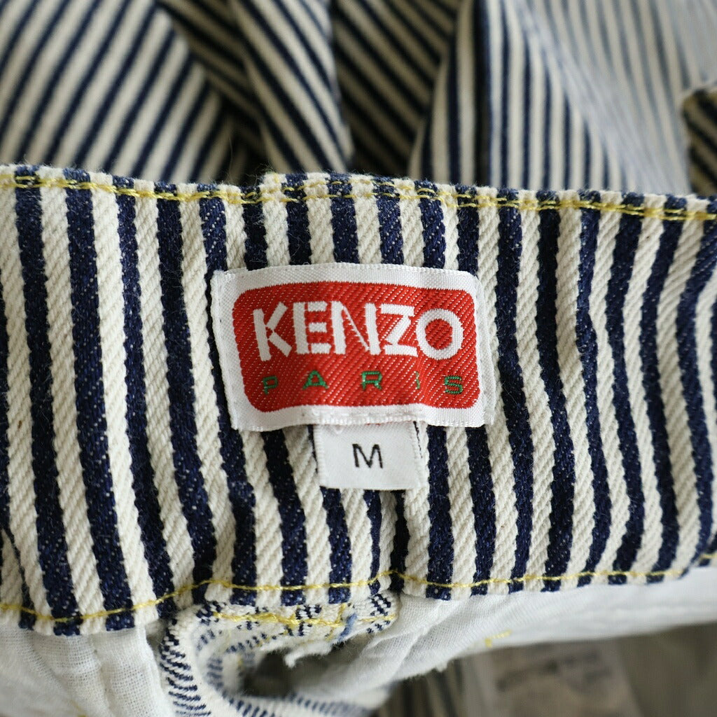 KENZO(ケンゾー) STRIPED ARMY STRAIGHT JEANS ストライプ アーミー ストレートジーンズ ブルー/ホワイト FE58DP3756N1