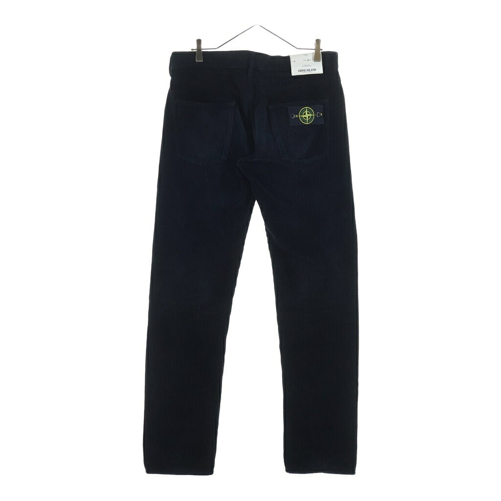 STONE ISLAND(ストーンアイランド) 18AW ロゴパッチ 太畝コーデュロイパンツ ブラック 6915J4B39