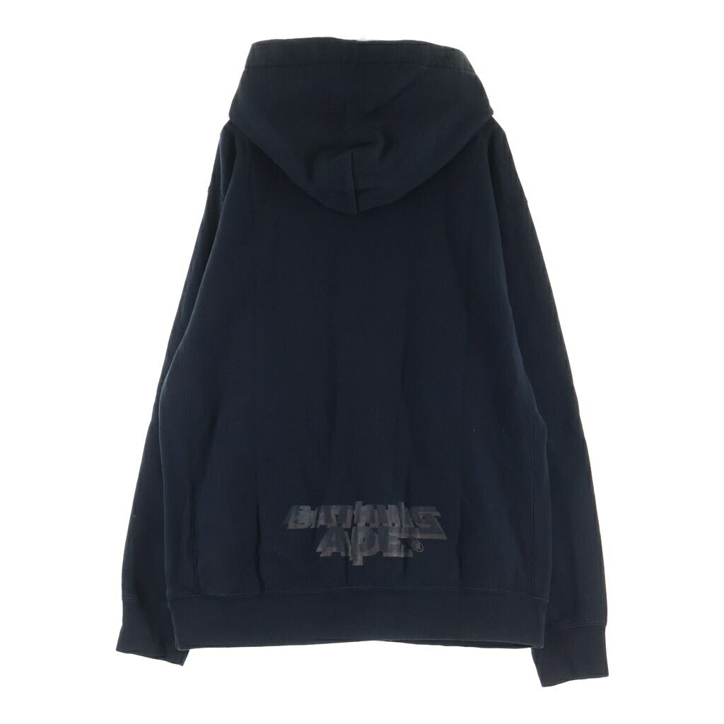 A BATHING APE(アベイシングエイプ) 猿の惑星 プリント プルオーバーパーカー ブラック