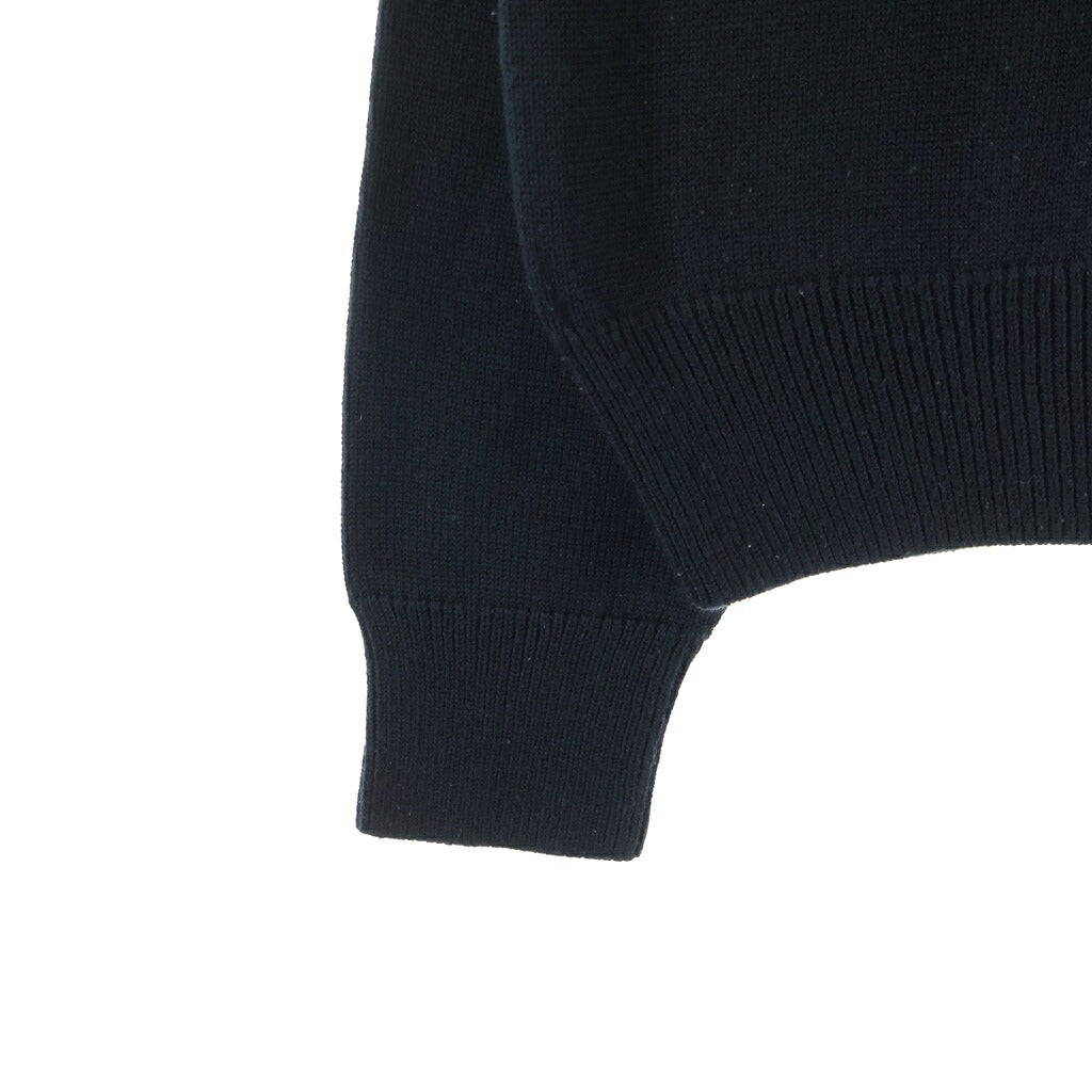 A BATHING APE(アベイシングエイプ) 巨大フェイスロゴ ニットセーター ブラック