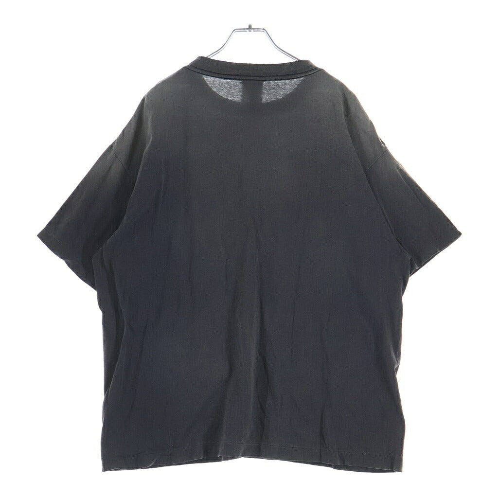 SAINT MICHAEL(セントマイケル) 25AW SS TEE SAINT MARIA BLACK セントマイケル ヴィンテージ加工 半袖プリントTシャツ カットソー グレー SM-HR1-0000-004