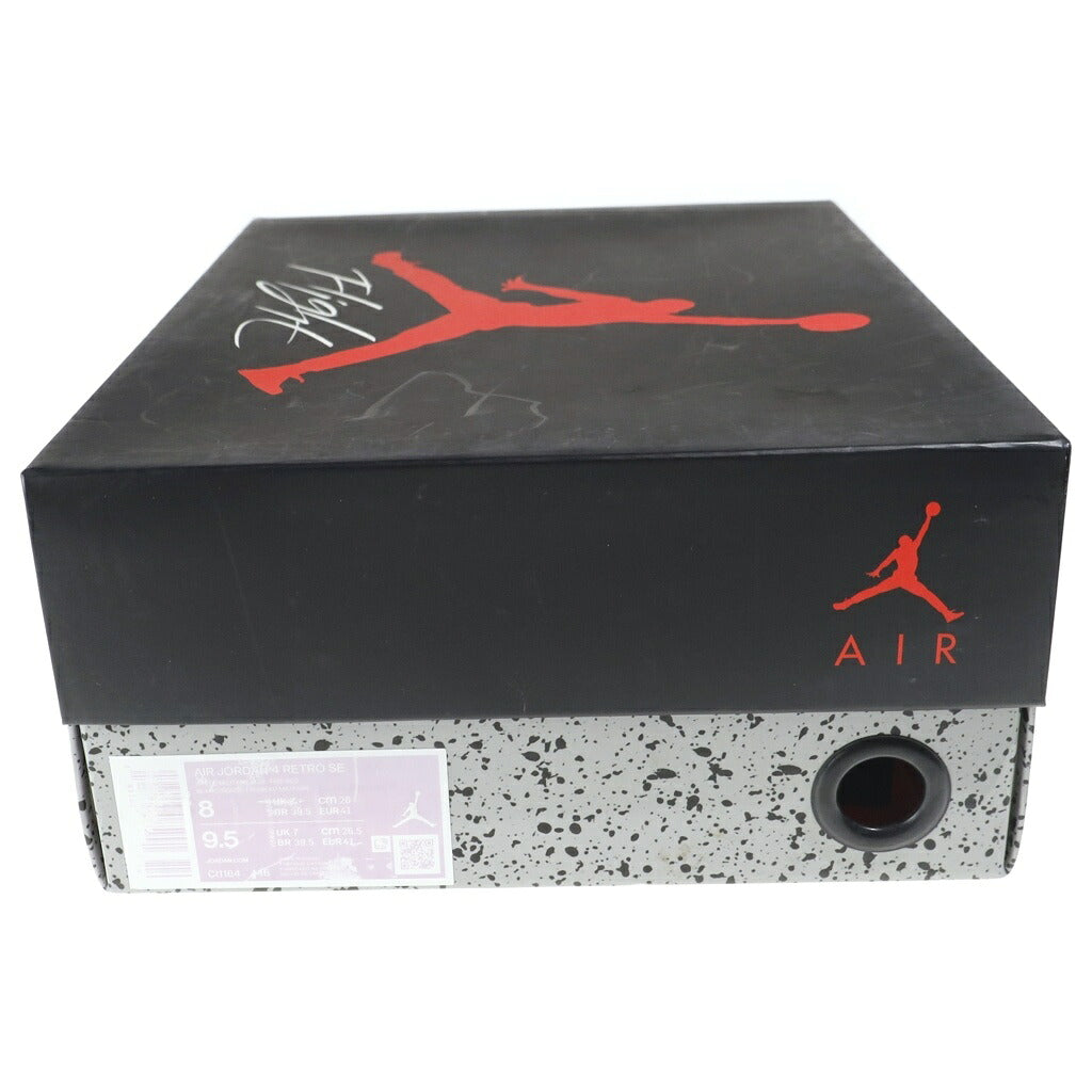 NIKE(ナイキ) AIR JORDAN 4 RETRO OG FIRE RED 2020 エアジョーダン4 レトロ ファイアーレッド ミッドカットスニーカー ホワイト/レッド US8/26.0cm DC7770-160