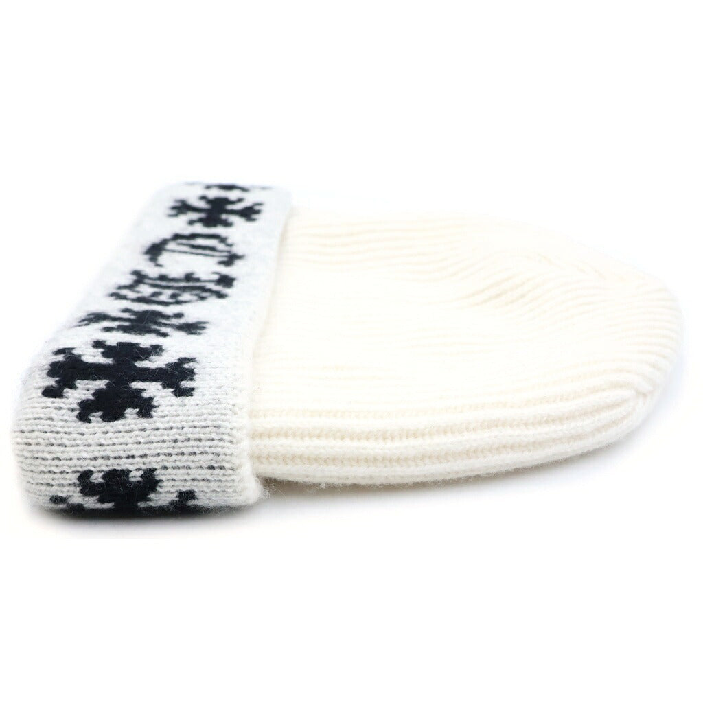 CHROME HEARTS(クロムハーツ) BIG DADDY ビッグダディ スターボタンCHプラス刺繍カシミヤニットキャップ帽子