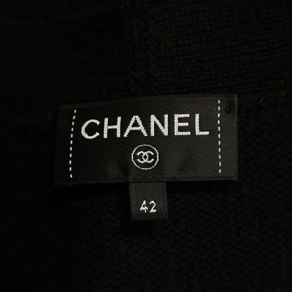 CHANEL(シャネル) フェザーファーココマーク カシミヤニットカーディガン P76116K10969 ブラック
