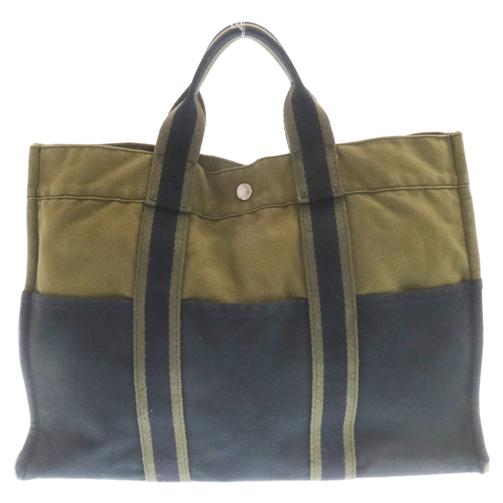 HERMES(エルメス) フールトゥ MM キャンバストートバッグ カーキ