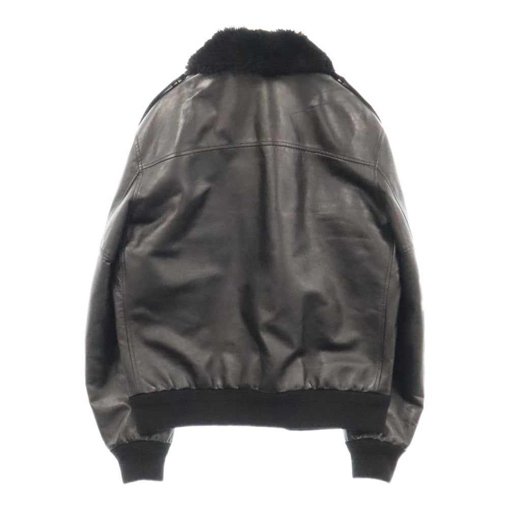 CELINE(セリーヌ) Calfskin Aviator Jacket アビエーターレザージャケット 2E359599E ブラック