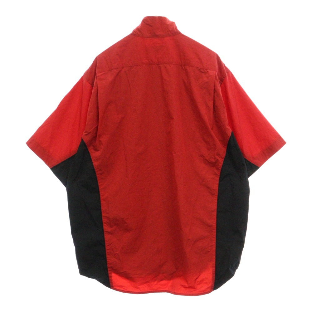 BALENCIAGA(バレンシアガ) ジップアップ半袖ナイロンジャケット 626322 TDO13 レッド