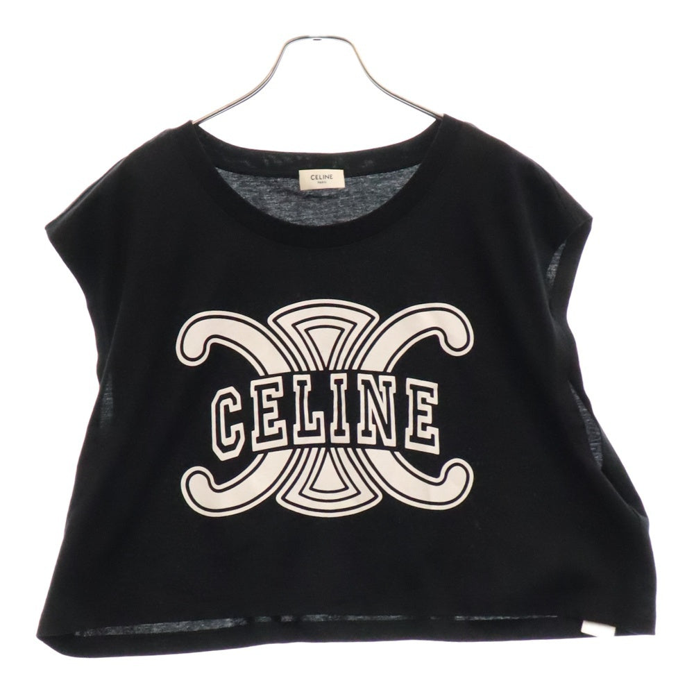 CELINE(セリーヌ) トリオンフ ノースリーブカットソー 2X17D671Q 38AW ブラック レディース