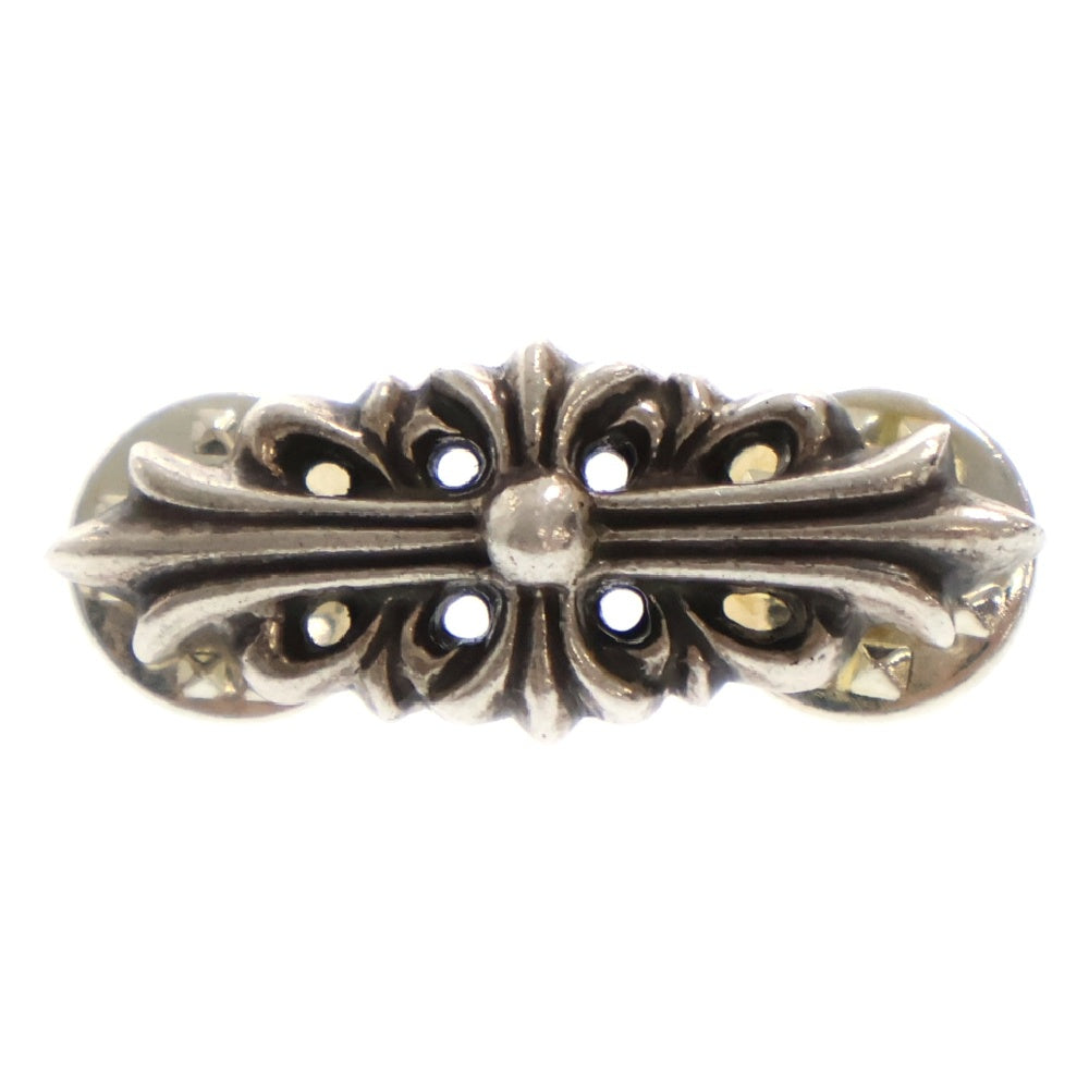 CHROME HEARTS(クロムハーツ) PIN FLORAL CROSS 4 スティックピン フローラルクロス 4 ピンバッジ シルバー