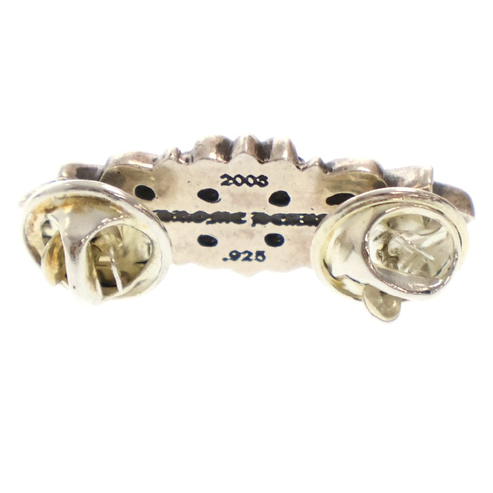 CHROME HEARTS(クロムハーツ) PIN FLORAL CROSS 4 スティックピン フローラルクロス 4 ピンバッジ シルバー