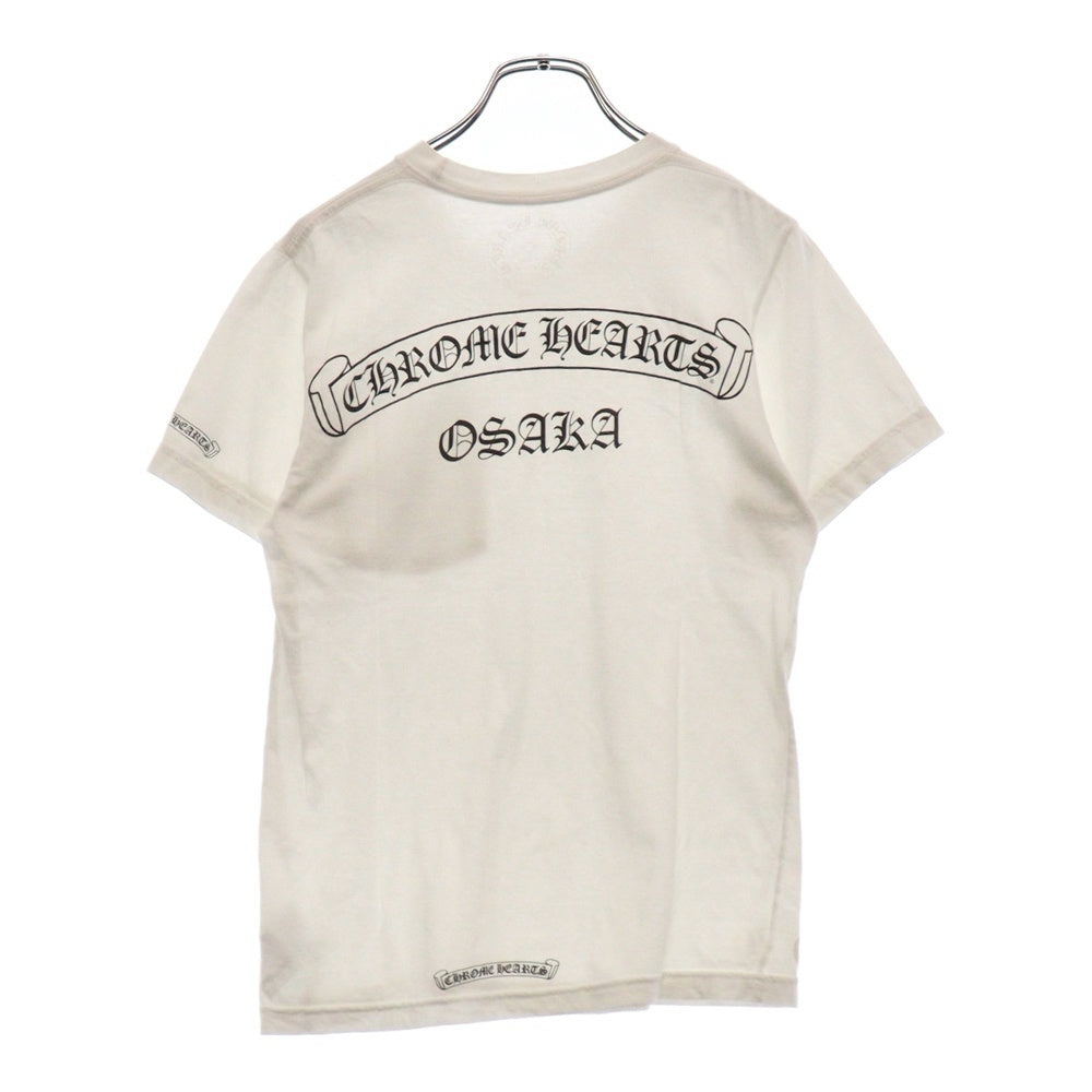 CHROME HEARTS(クロムハーツ) Osaka Scroll Label Logo Tee オオサカスクロールラベルロゴ半袖Tシャツ レディース ホワイト