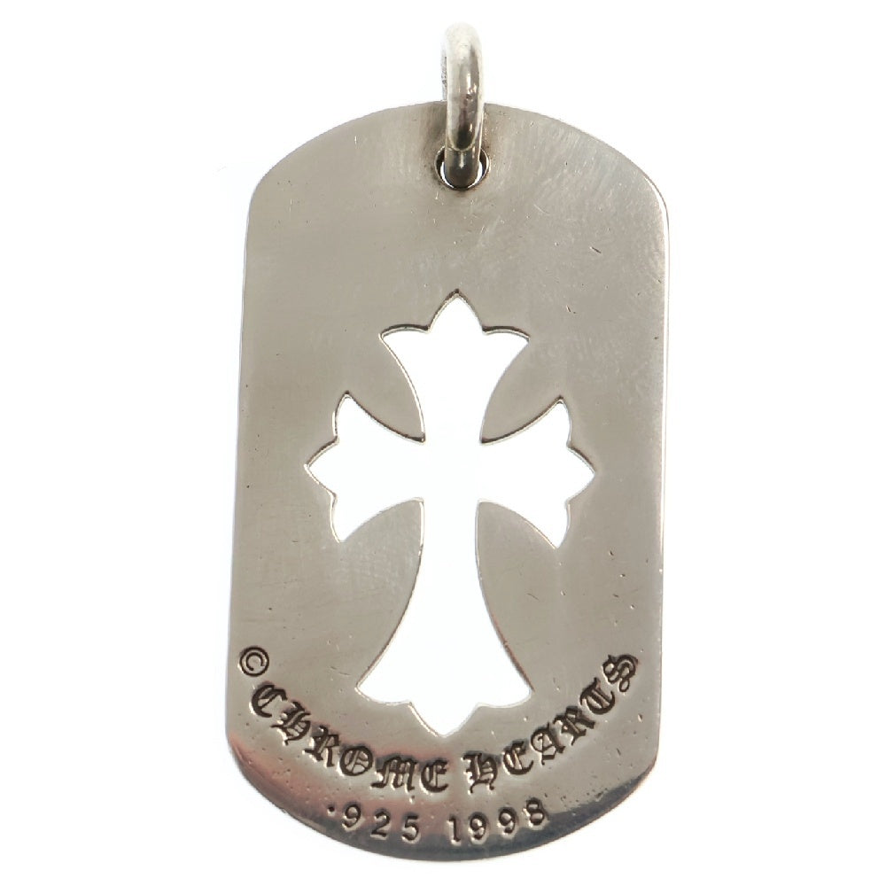CHROME HEARTS(クロムハーツ) D TAG LRG CO CRS カットアウトクロス ラージドッグタグネックレストップ