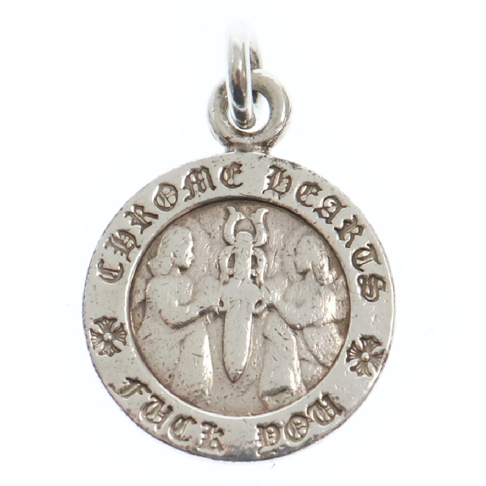 CHROME HEARTS(クロムハーツ) CHRM ANGL MDL エンジェルメダルチャーム V1 ネックレストップ シルバー
