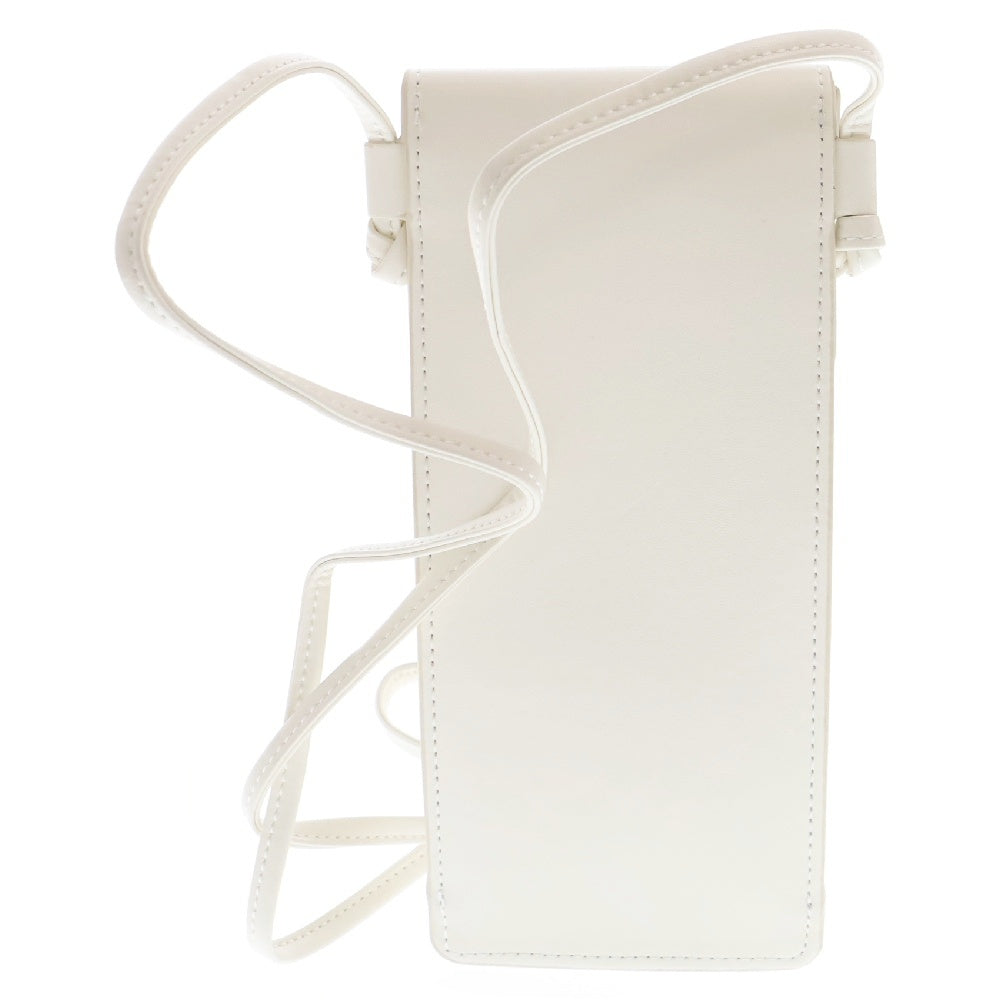 CELINE(セリーヌ) ロゴプリントレザーサングラスケース ホワイト