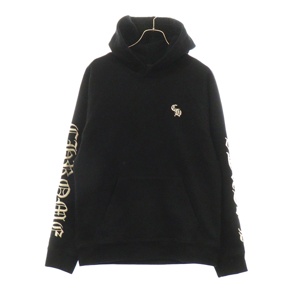 CHROME HEARTS(クロムハーツ) SLOW RIDE CH刺繍プルオーバーパーカー フーディー ブラック