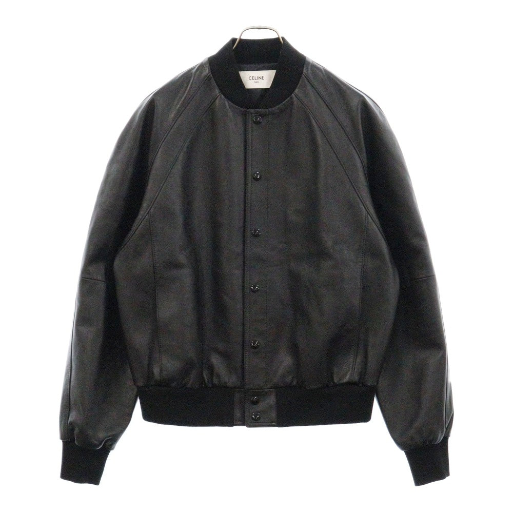 CELINE(セリーヌ) ラムスキン レザー テディジャケット ブルゾン ブラック 2EG76269L
