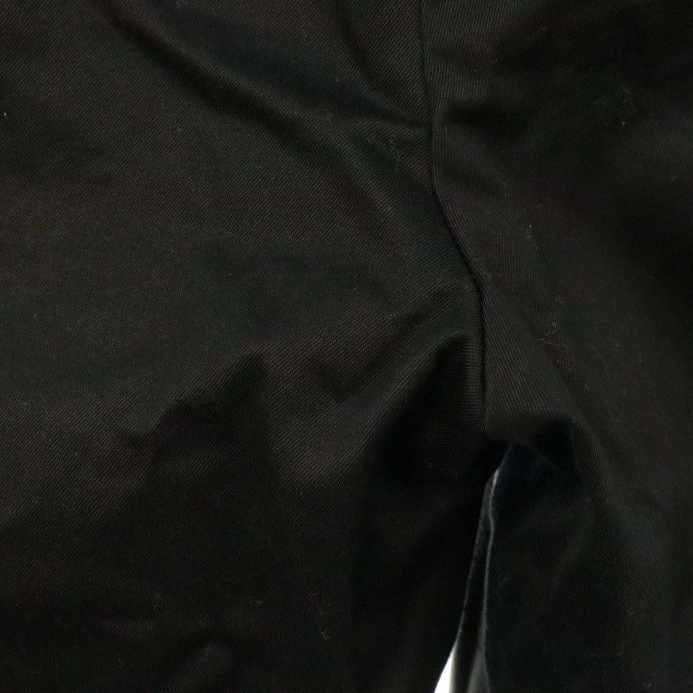 Sacai(サカイ) ジップフライ チェック デザイン切替 ドローコードワイドパンツ ブラック/オレンジ レディース 19-04462