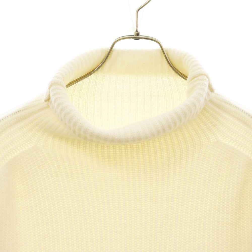 Sacai(サカイ) フープデザイン ウール タートルネック ケーブルニット セーター ホワイト レディース 20-05281