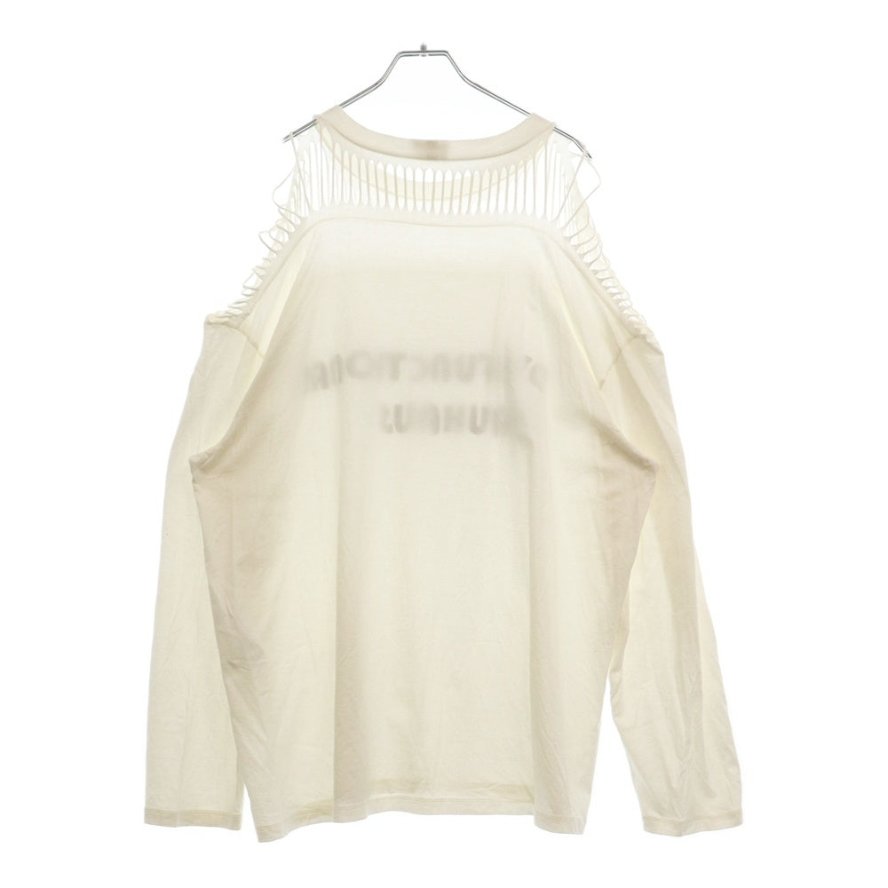 CELINE(セリーヌ) DYSFUNCTIONAL カット長袖プリントTシャツ 2X58E671Q ホワイト