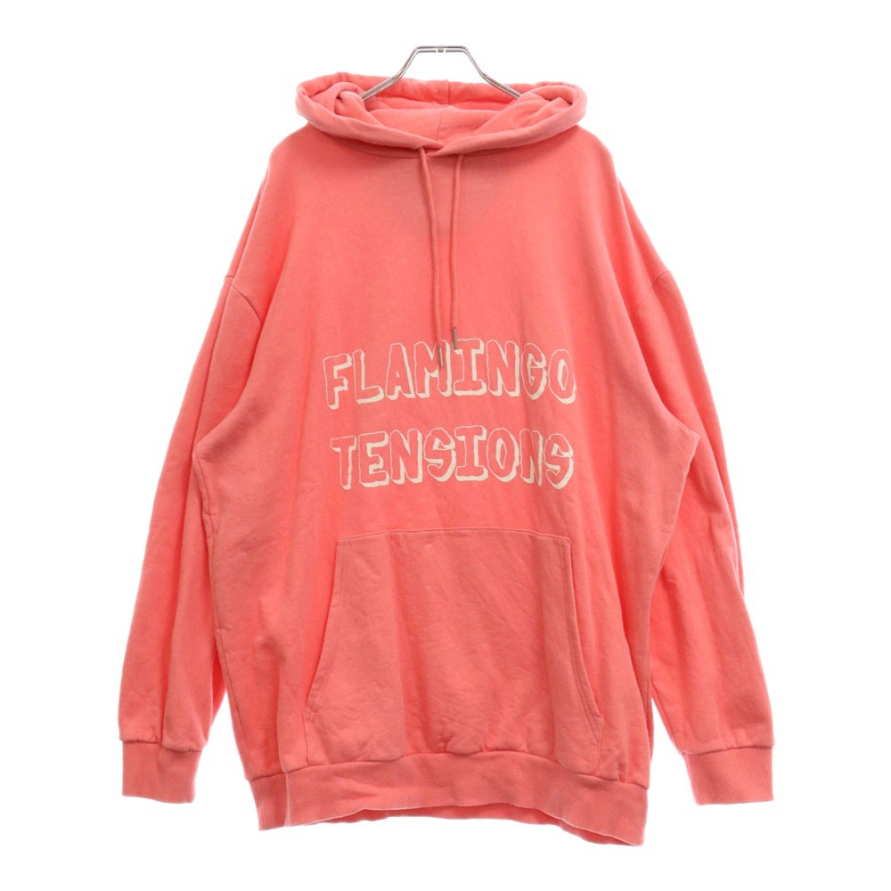 CELINE(セリーヌ) 22SS FLAMINGO TENSIONS フラミンゴテンション プルオーバーパーカー オーバーサイズフーディー 2Y627670Q ピンク