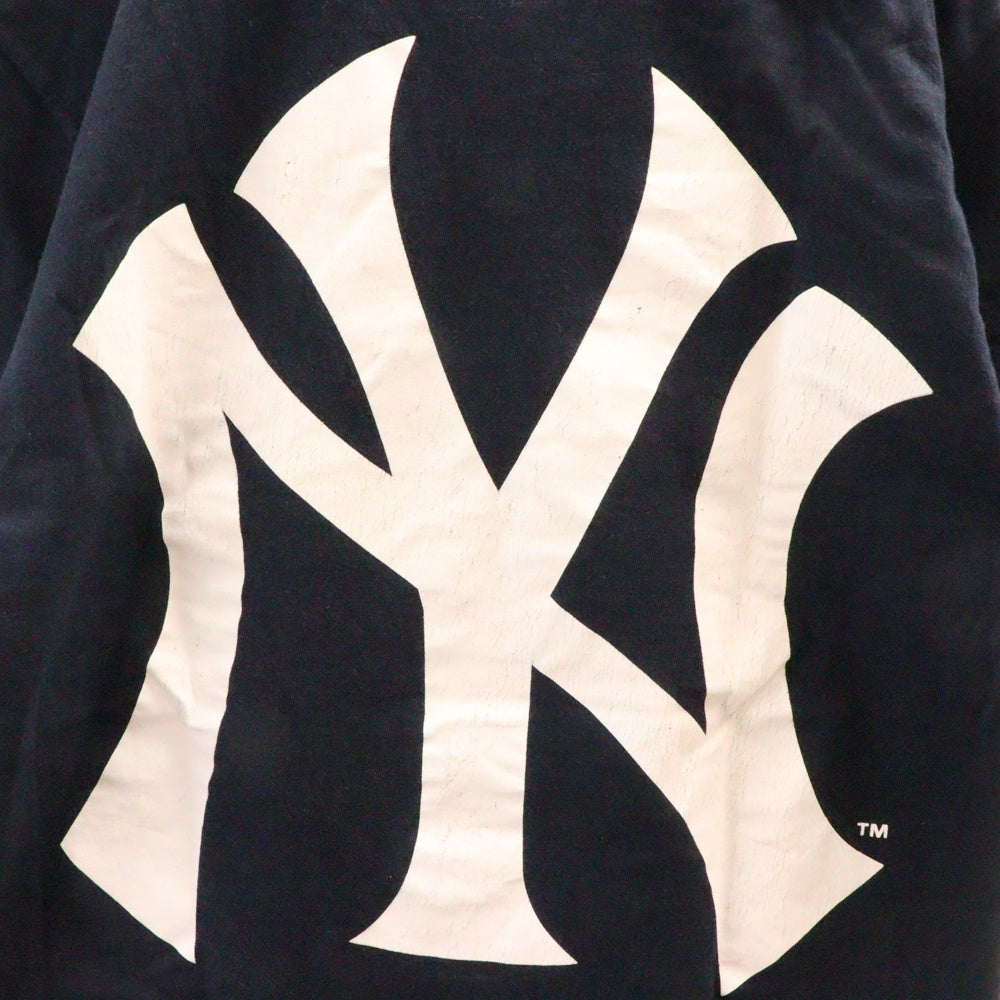 SUPREME(シュプリーム) 15SS ×New York Yankees Box Logo Tee ニューヨークヤンキース ボックスロゴ クルーネック 半袖Tシャツ カットソー ネイビー