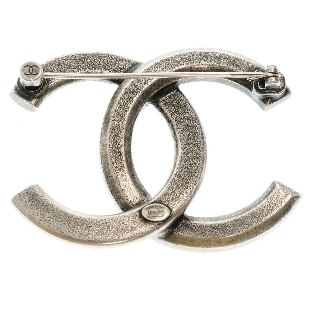CHANEL(シャネル) I24 A ココマーク ラインストーン メタルアンティークブローチ シルバー