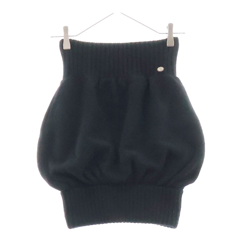 CHANEL(シャネル) 08A カシミヤ ココ クラウンバッジ ニットスカート ブラック レディース P33485K00877