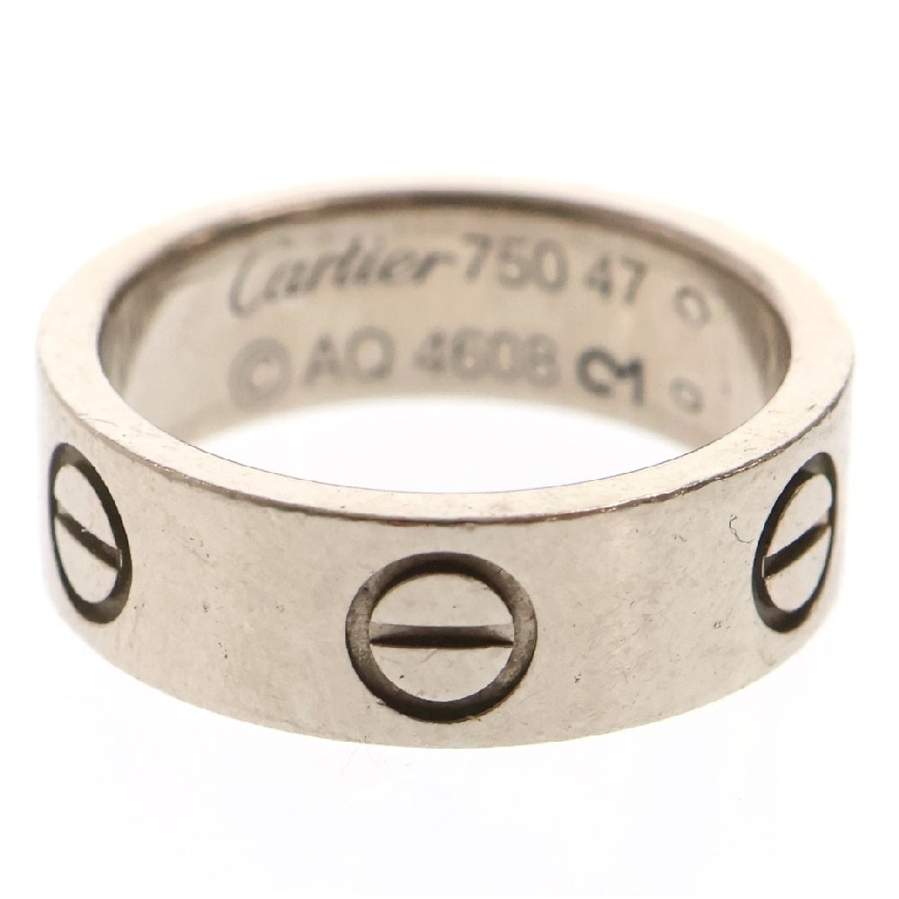 Cartier(カルティエ) K18WG Love ring classic model ラブリング クラシックモデル ホワイトゴールド 指輪 B4084700