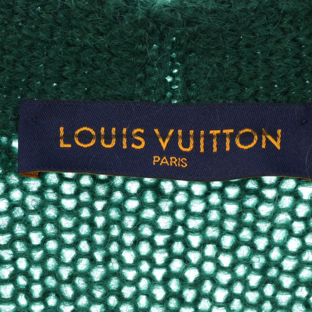 LOUIS VUITTON(ルイヴィトン) 22AW グラフィック モヘア オーバーサイズ ニット カーディガン グリーン RM222 QQ9 HNN65W