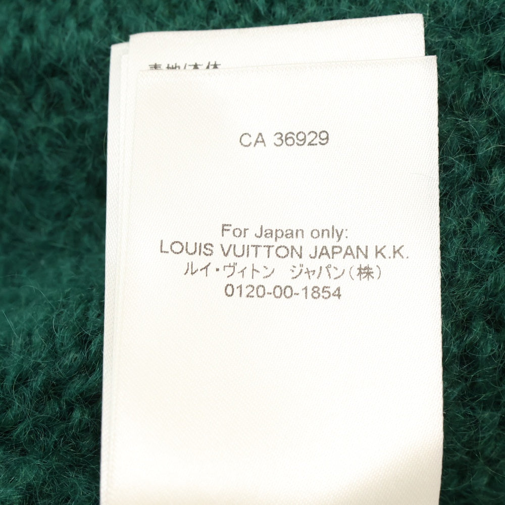LOUIS VUITTON(ルイヴィトン) 22AW グラフィック モヘア オーバーサイズ ニット カーディガン グリーン RM222 QQ9 HNN65W