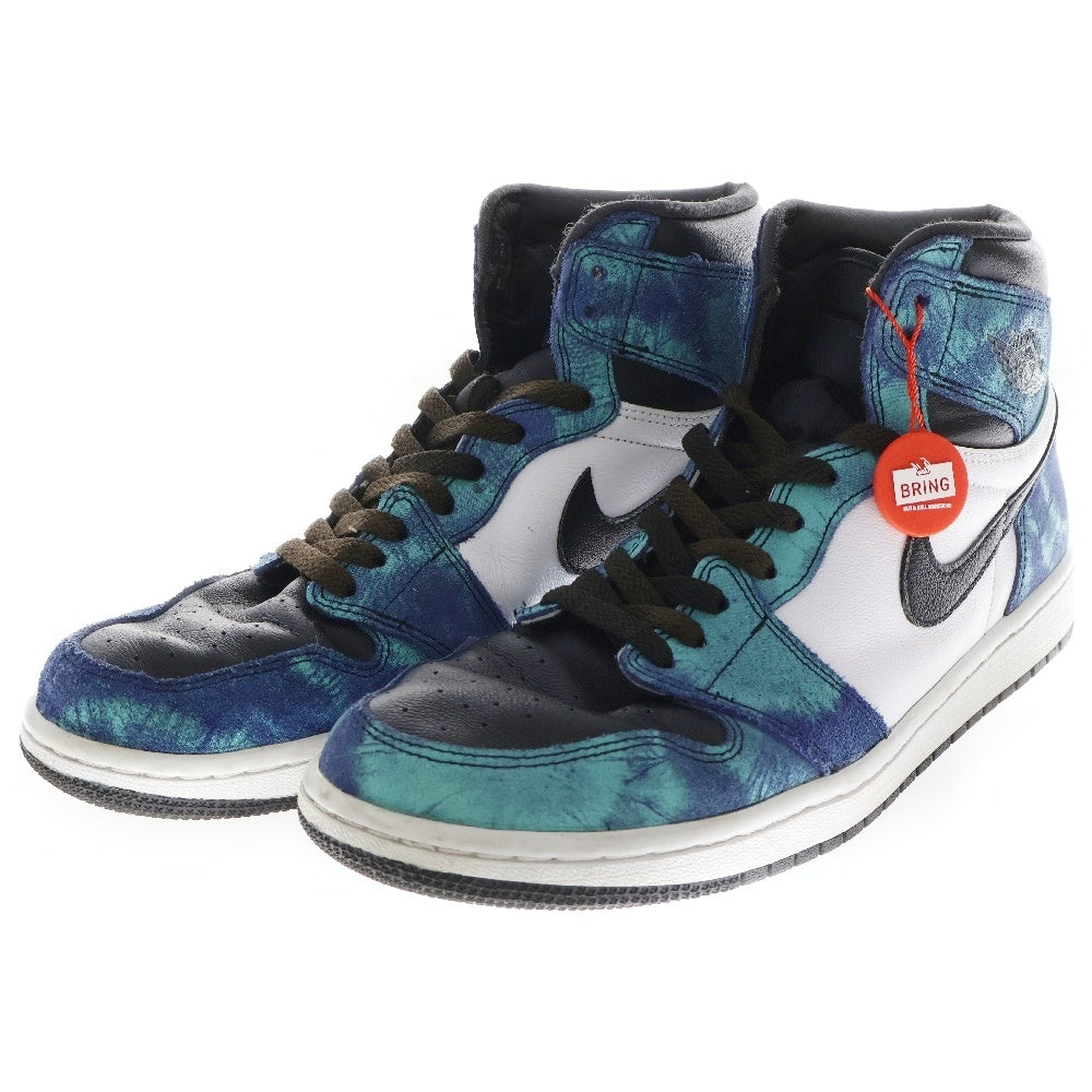 NIKE(ナイキ) WMNS AIR JORDAN 1 HIGH OG Tie-Dye CD0461-100 ウィメンズ エアジョーダン1 タイダイブルー ハイカットスニーカー ブルー US11/28.0cm