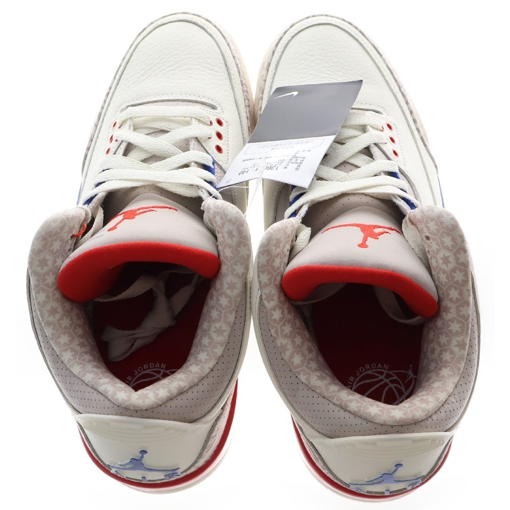 NIKE(ナイキ) AIR JORDAN 3 RETRO 136064-140 エアジョーダン 3 レトロ ハイカットスニーカー ホワイト US10/28.0cm