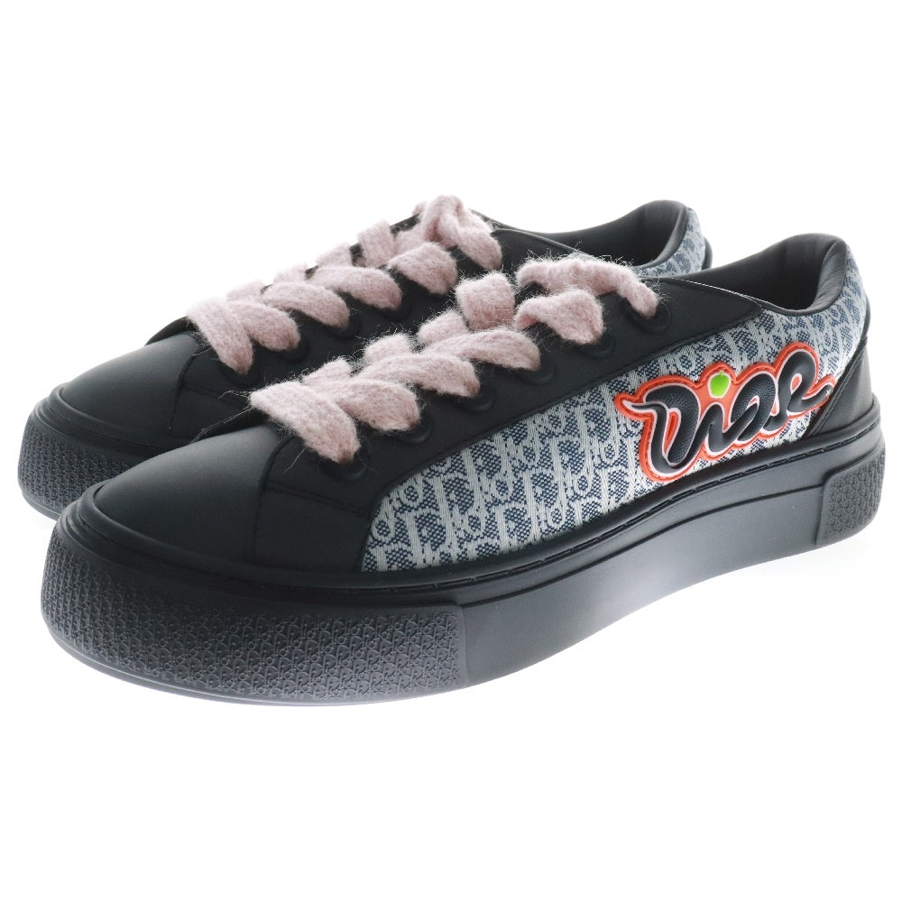 DIOR(ディオール) 25AW ×KAWS カウズ 限定エディション B33 スピン カーフスキン オブリークキャンバスローカットスニーカー 3SN303ZEY H514 ネイビー