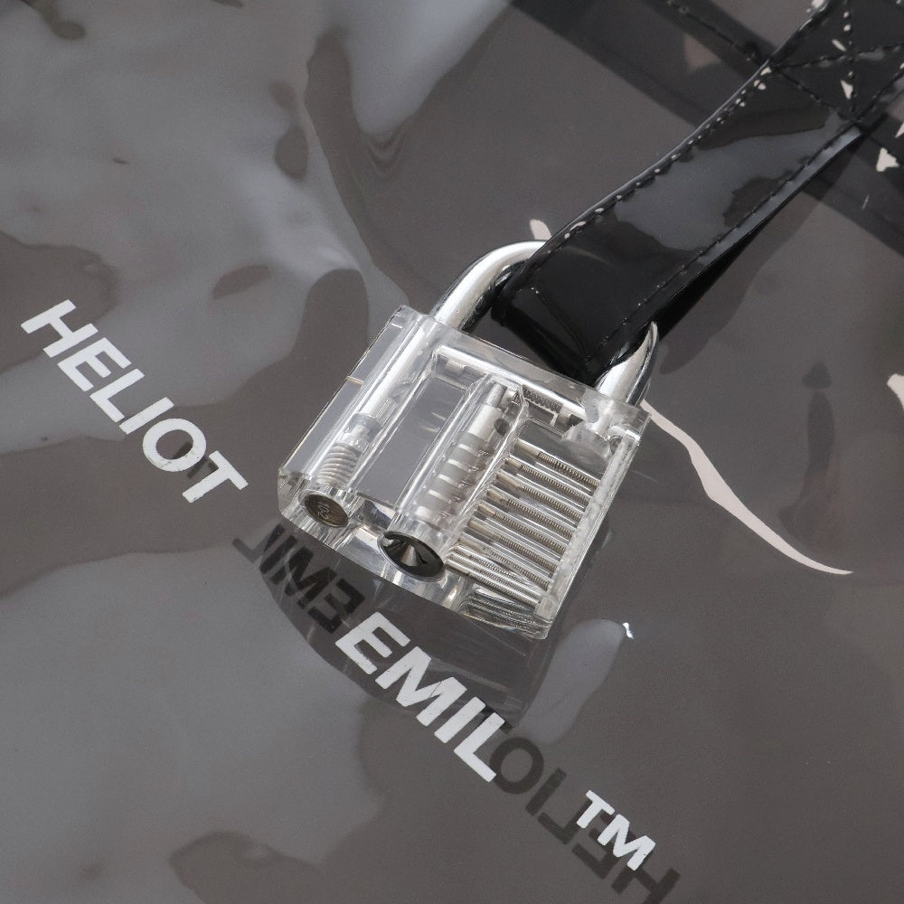HELIOT EMIL(エリオット・エミル) ビニール トートバッグ ブラック