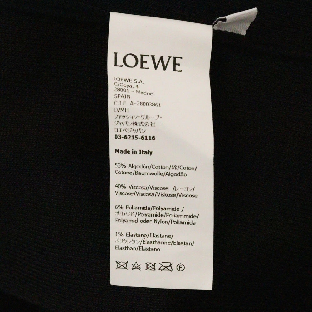 LOEWE(ロエベ) ANAGRAM POCKET SWEATER H526Y14KDK アナグラム クルーネック ニット セーター ブラック