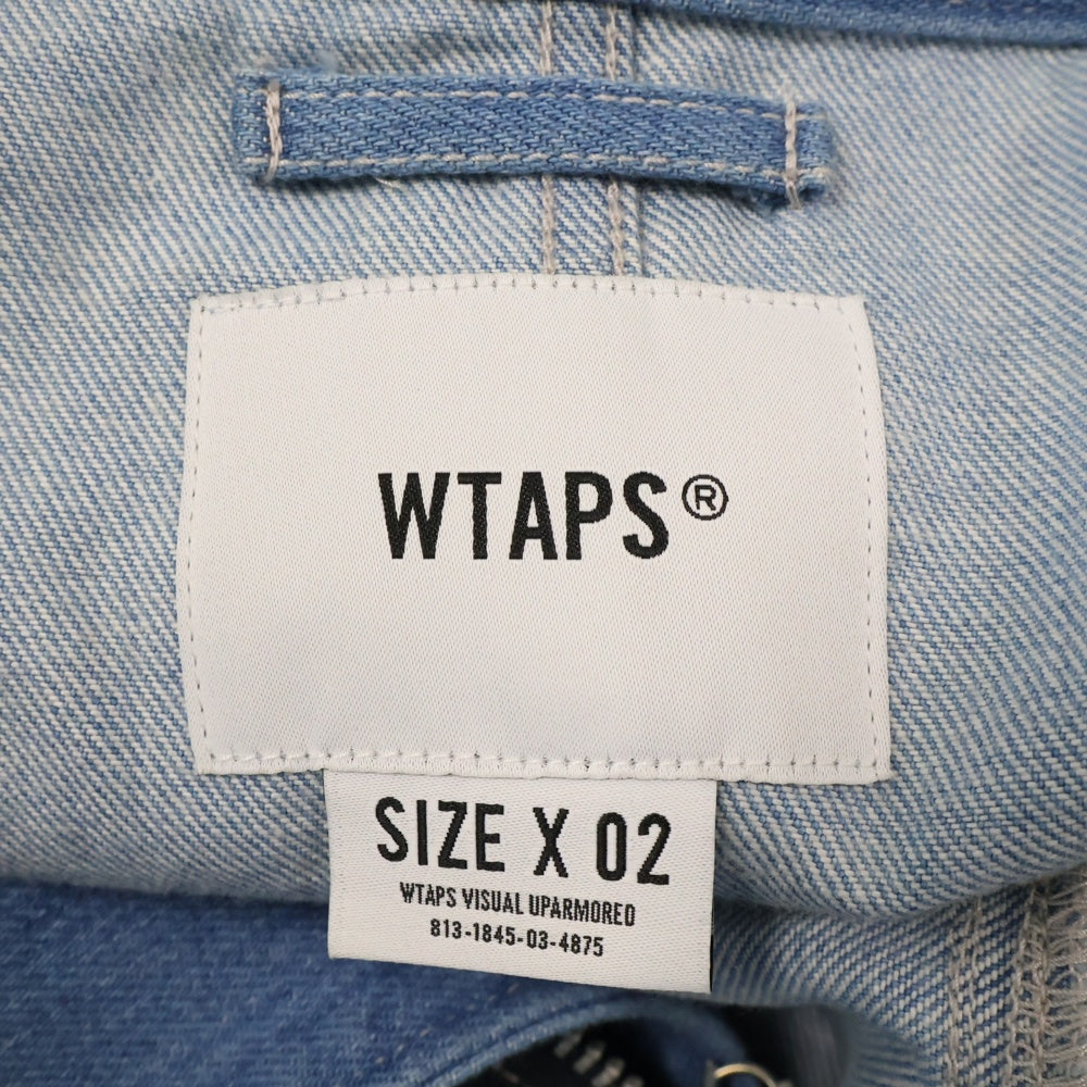 WTAPS(ダブルタップス) 21SS フィッシュテール ジップアップデニムコート インディゴ 211WVDT-JKM02