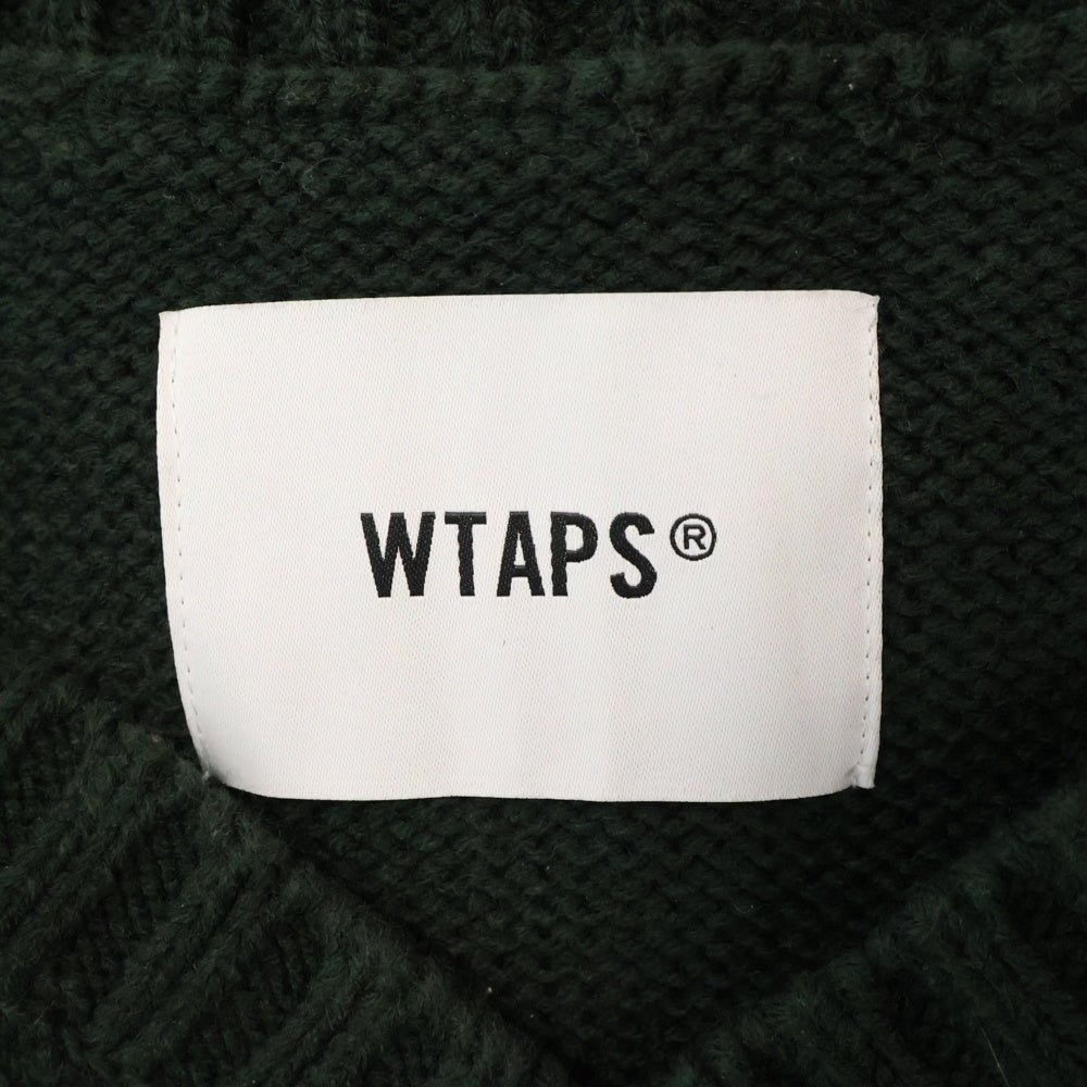 WTAPS(ダブルタップス) 22AW DITCH VEST ACRYLIC 222MADT-KNM01 Vネック ニット ディッチベスト カーキ