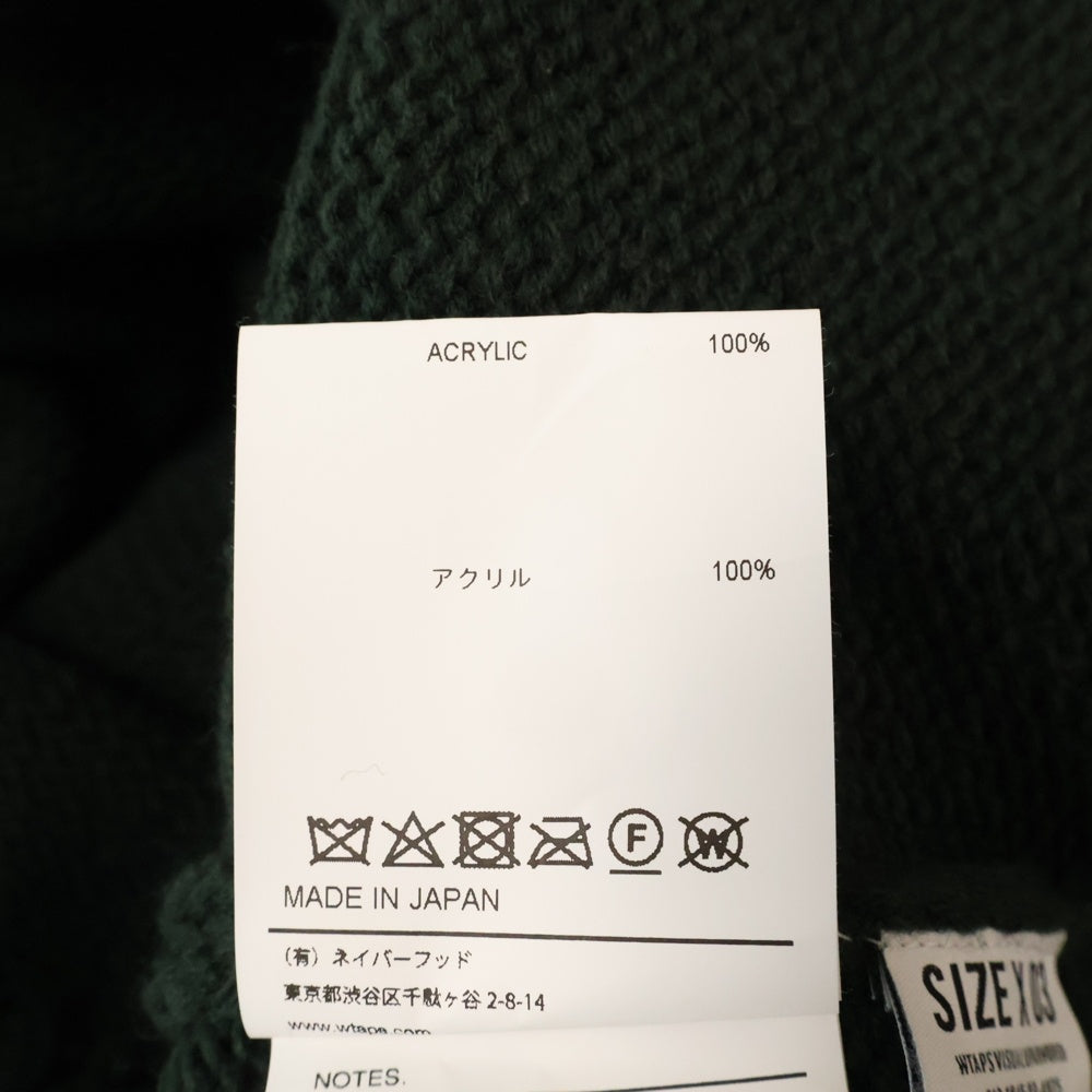 WTAPS(ダブルタップス) 22AW DITCH VEST ACRYLIC 222MADT-KNM01 Vネック ニット ディッチベスト カーキ