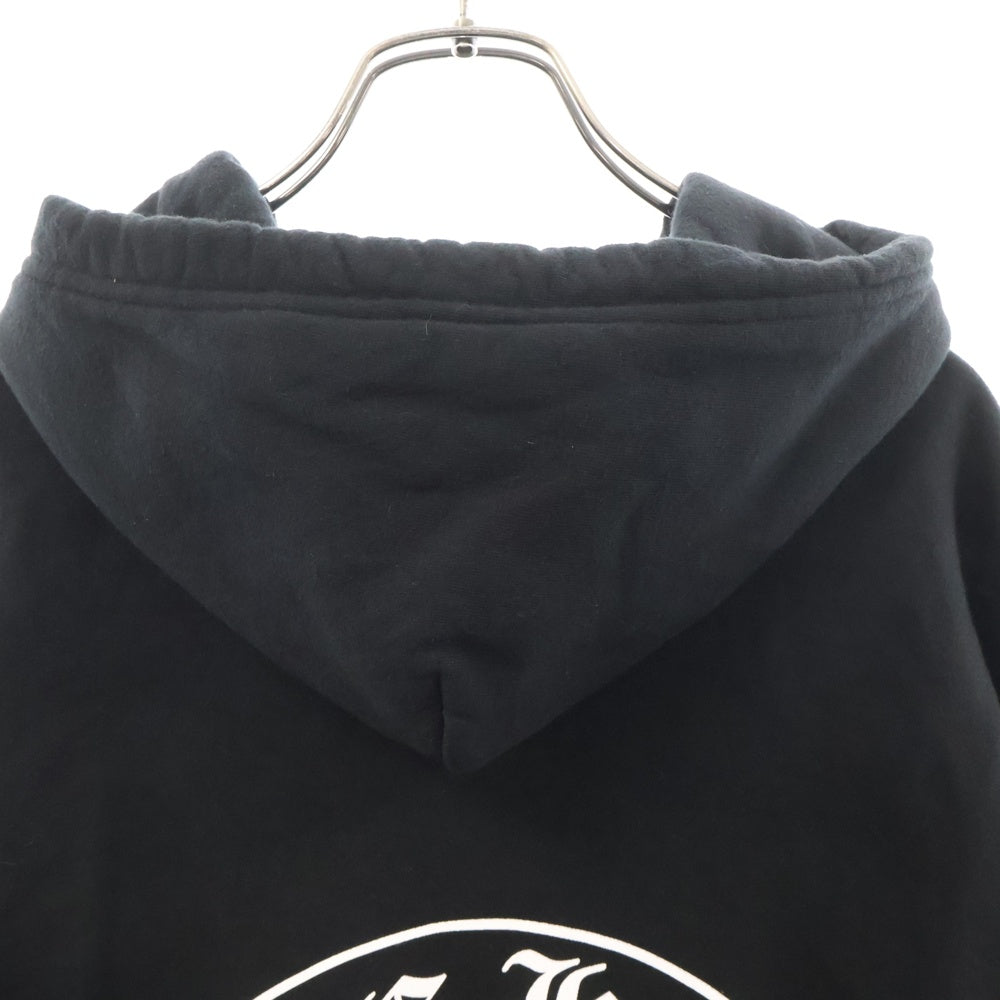 CHROME HEARTS(クロムハーツ) SWTSHRT PLVR 東京限定ホースシューバックプリント プルオーバーパーカー ブラック/ホワイト