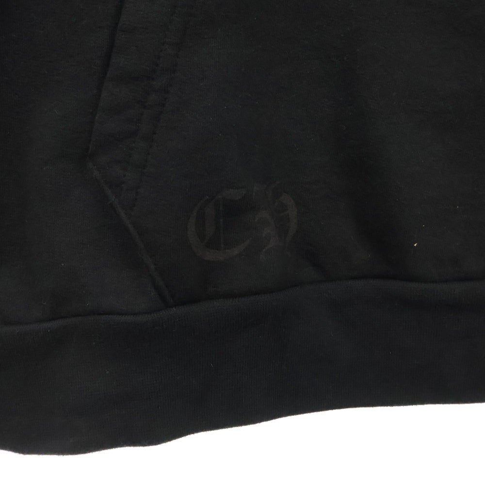 CHROME HEARTS(クロムハーツ) SWTSHRT PLVR 東京限定ホースシューバックプリント プルオーバーパーカー ブラック/ホワイト