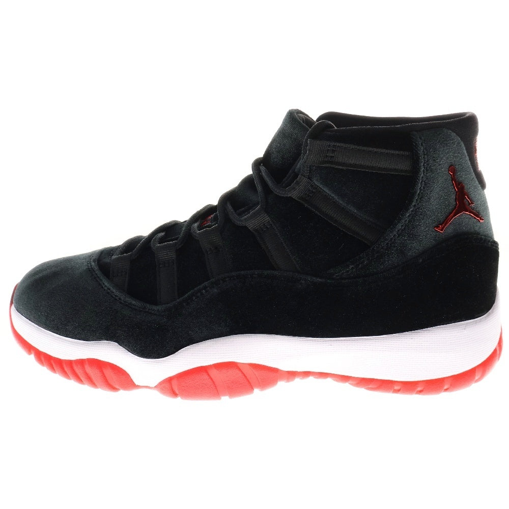 NIKE(ナイキ) WMNS AIR JORDAN 11 BRED VELVET DB5457-061 ウィメンズ エアジョーダン11 ブレッド ベルベット ハイカットスニーカー ブラック US10/27.0cm
