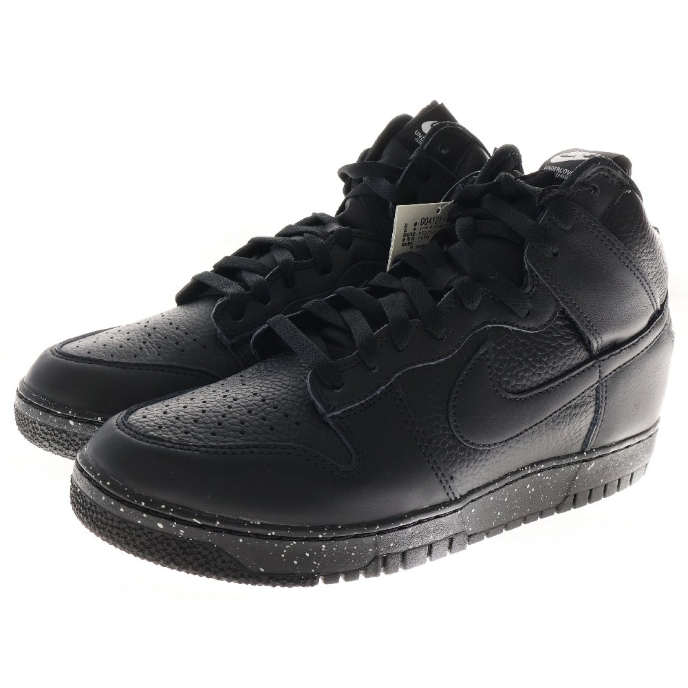 NIKE(ナイキ) ×UNDERCOVER DUNK HI 1985 CHAOS BLACK DQ4121-001 アンダーカバー ダンク カオスブラック ハイカットスニーカー ブラック US10/28.0cm