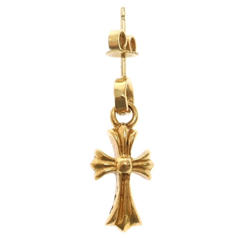CHROME HEARTS(クロムハーツ) 22K BBY F PPRCHN ベイビーファットクロス ドロップピアス ゴールド