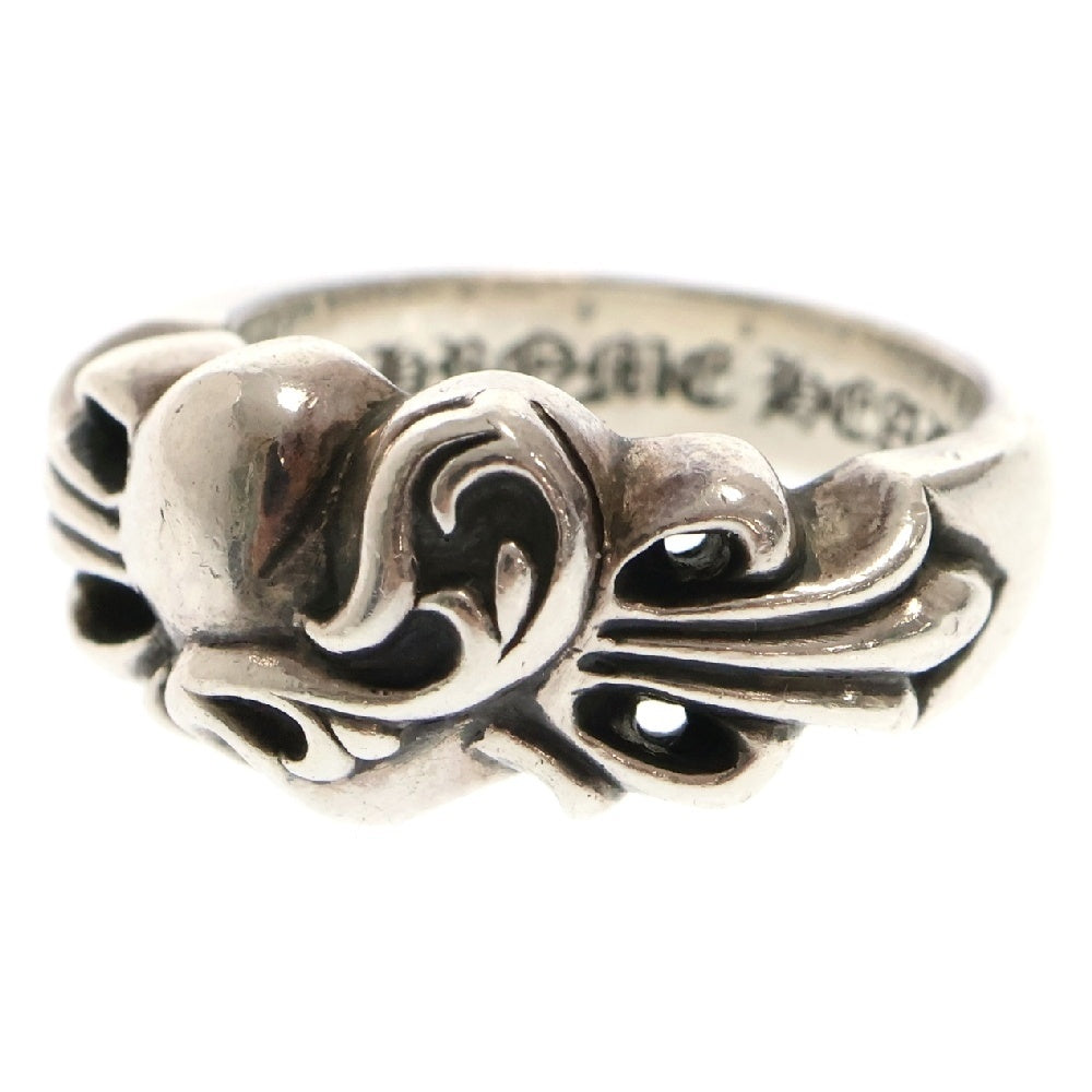 CHROME HEARTS(クロムハーツ) FLRL CRS HRT フローラルハートリング シルバー