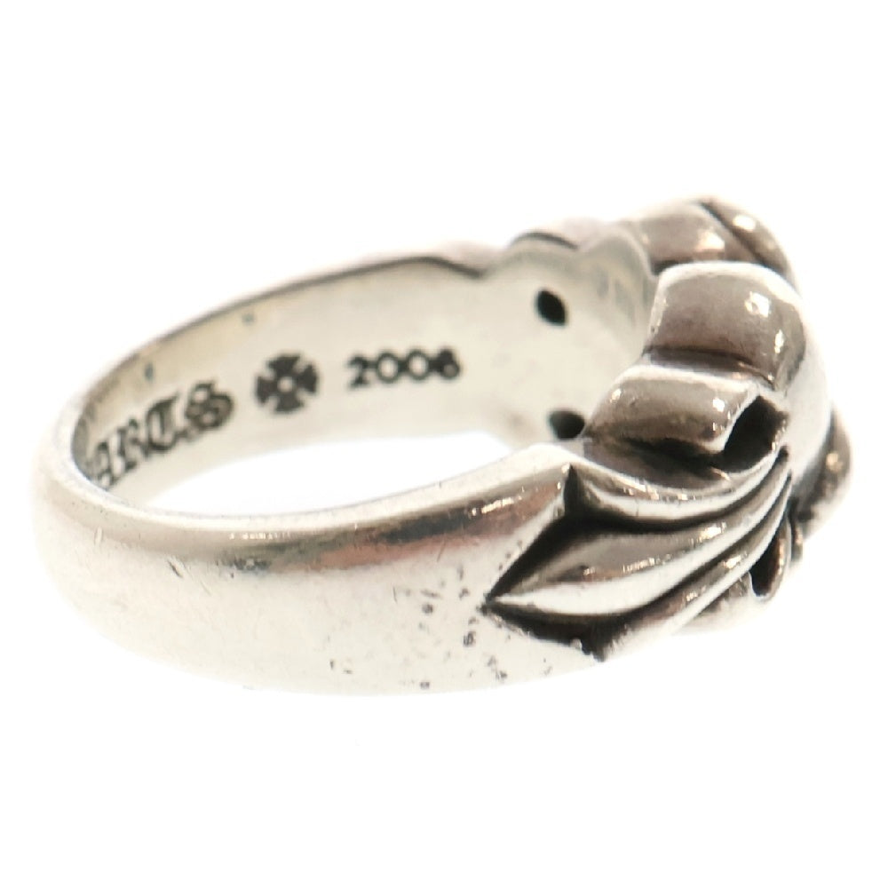 CHROME HEARTS(クロムハーツ) FLRL CRS HRT フローラルハートリング シルバー