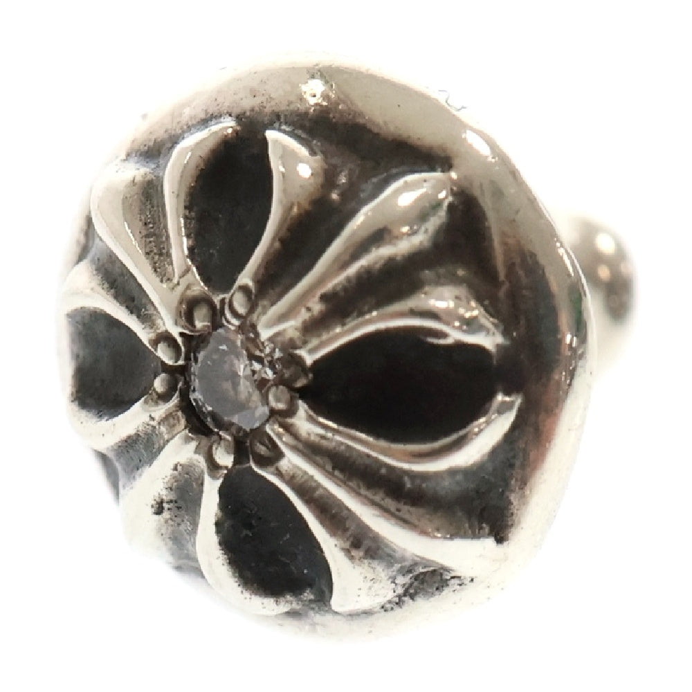 CHROME HEARTS(クロムハーツ) STUD CRSBLL DIA クロスボールスタッドピアス アフター1ダイヤ シルバー