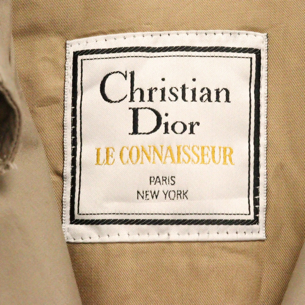 Christian Dior(クリスチャンディオール) 80s ダブル ベルテッド ライナー付きトレンチコート ベージュ